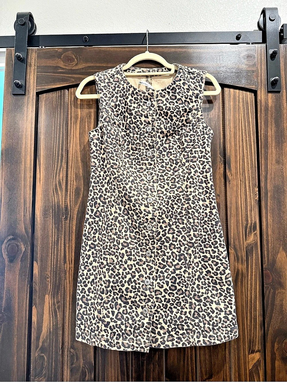 Abercrombie & Fitch Leopard Print Button-Front Mini Dress S